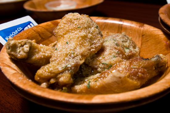 Buffalo Wings and Rings - Garlic Parmesan Chicken Wings